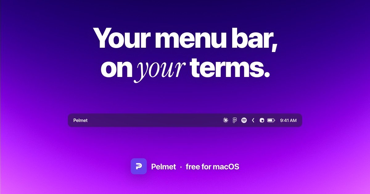 Shipped my first app in about a decade, a menu bar manager for the macOS 27 menu bar
